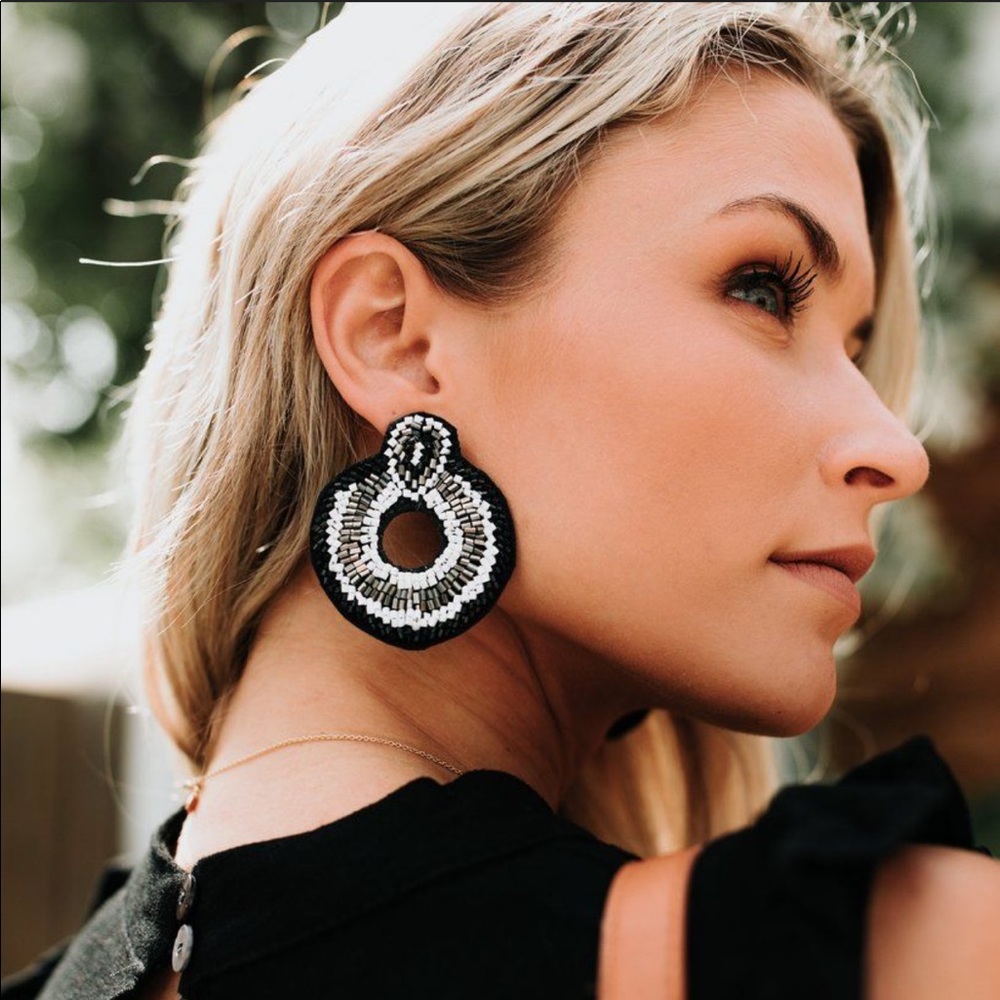 Sequin Statement Earrings - Vici Collection - image 1